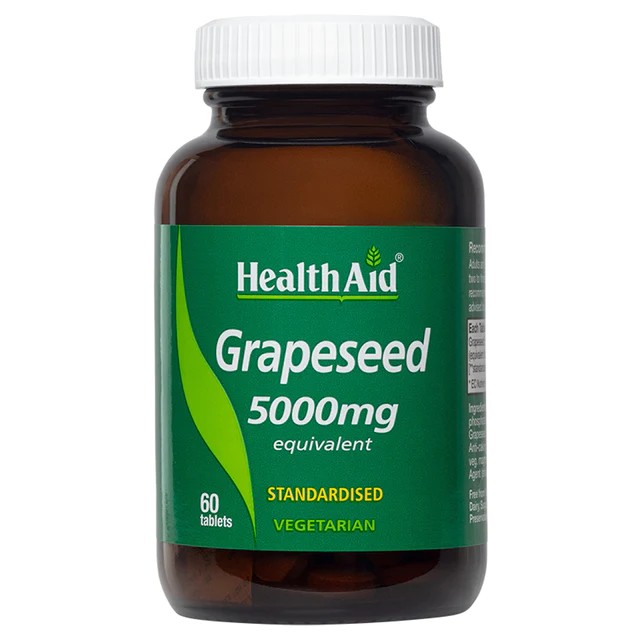 Grapeseed Extract 5000mg Equivalent - 60 Tablets
