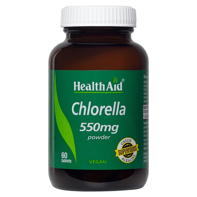 Chlorella 550mg Equivalent - 60 Tablets