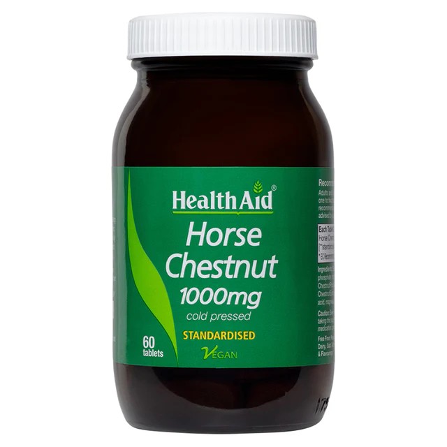 Horse Chestnut 1000mg - Standardised - 60 Tablets