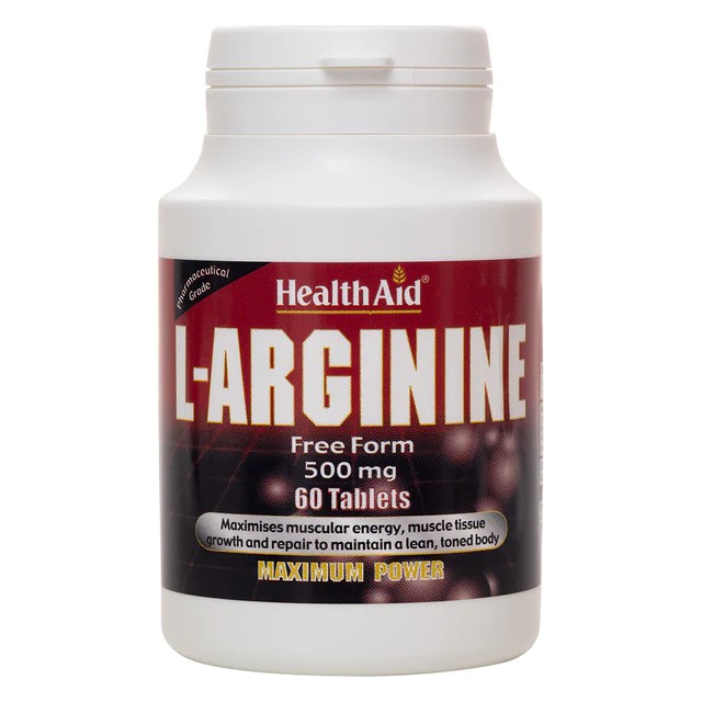 L-Arginine 500mg - 60 Tablets