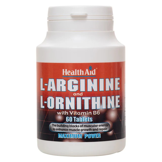 L-Arginine with L-Ornithine 300mg - 60 Tablets
