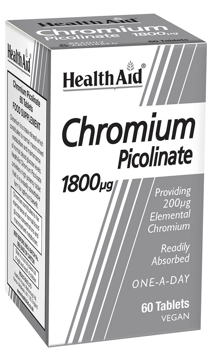 Chromium Picolinate 200ug - 60 Tablets